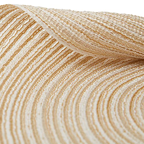 Smaafit Round Braided Placemats,Set of 6 Table Place Mats for Round Dining Tables,15 inches