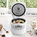 Panasonic 5 Cup (Uncooked) Rice Cooker with Pre-Programmed Cooking Options for Brown Rice, White Rice, and Porridge or Soup - 1.0 Liter - SR-CN108 (White)