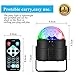 COIDEA Disco Lights Disco Ball LED Party Lights Sound Activated Multiple Modes Supplies Strobe Light Dance Light for Kid, Parties, Bedroom, Birthday (with Remote)