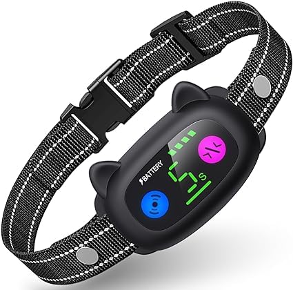 Animoul Dog Bark Training Collar – Humane No-Bark Device with Vibration and Beep Modes, Safe for Small, Medium, and Large Dogs (5-120 lbs), Suitable for All Breeds