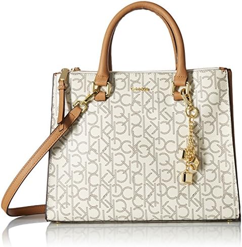 calvin klein logan signature satchel
