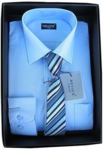 Device Shirt and Tie Set Boys Formal/Smart Shirt Long Sleeved Ages 1Y-15Years