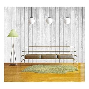 Wall26 - White Wood Fence Texture Background - Canvas Art Wall Decor - 66"x96"