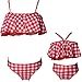Mommy and Me Matching Family Swimsuit Ruffle Women Swimwear Kids Children Toddler Bikini Bathing Suit Beachwear Sets