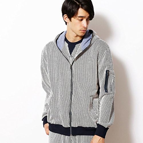 Amazon パープル イエローメンズ Purple Yellow シアサッカージップパーカ ストライプ 02 L トレーナー パーカー 通販