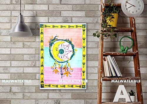 Dream Catcher Hand Paint Cotton Tapestry,Poster,Wall Decor,Home Art Decor,Wall Hanging Dorm Indian Printed Wall Poster - Malwa Textile
