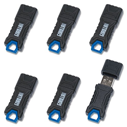 GorillaDrive 32GB Ruggedized USB Flash Drive (6-Pack) - Thumbnail 4
