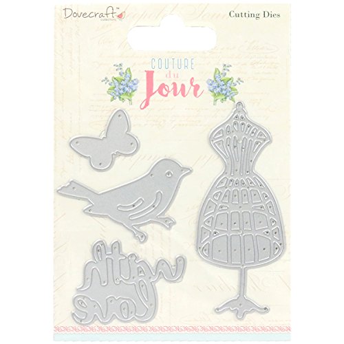 TrimcraftDCDIE046 Dovecraft Dies-Couture Du Jour, 4/Pkg