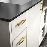 LONTAN 12 Pack Gold Kitchen Handles 160mm Brushed Brass Stainless Steel Drawer view 5