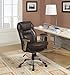 Serta Ergonomic Executive Office Chair Motion Technology Adjustable Mid Back Design with Lumbar Support, Brown Bonded Leather
