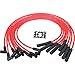 Dragon Fire Race Series High Performance Ignition Spark Plug Wire Set Compatible with Ford Fe 290-428 351C 351M 400M 429 460 OEM Fit PWJ108