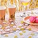 MOWO Glitter Heart Confetti Wedding Party Decor and Table Decor, 1.2’’ in Diameter (Glitter Gold,Pink,White Mix,200pc)