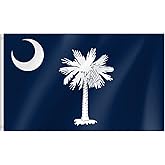 South Carolina Flag, 3x5 South Carolina SC State Flags with Brass Grommets, Ideal for Party Parades Sports Events Outdoor Decorations