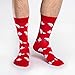 Good Luck Sock Men's Canada Maple Leaf & Beaver Socks, Adult, Shoe Size 7-12
