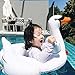 Amxylife White Swan Baby Swim Ride-On Float Swimming Pool Toys Inflatable Swimming Ring for Kids (31