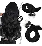Moresoo 20 Inch Micro Loop Hair Extensions Remy Straight Hair Microlink Hair Extensions Human Hai...