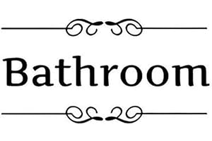 Removable Waterproof Bathroom Toilet Door Wall Decal Sticker Home DIY Decor Bathroom Durable and clever