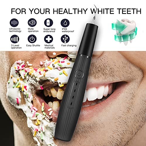 Ultrasonic Tooth Cleaner, Tellibest Plaque Remover for Teeth with 3