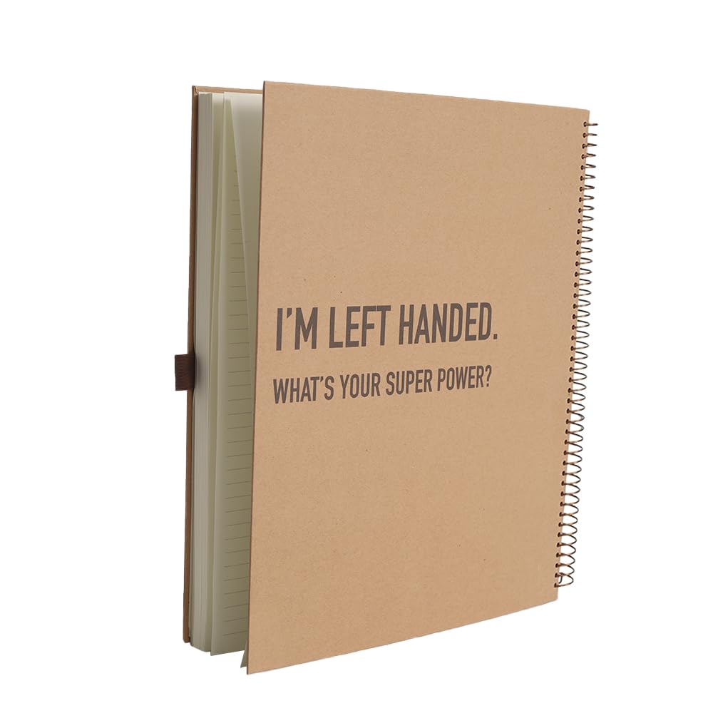 Urby Left Handed Notebooks College Ruled, 240 Pages 1 Subject, Hard Cover, Size 11" X 9", Ideal Gifts For Left Handed People. (Premium Paper 1 Pack)