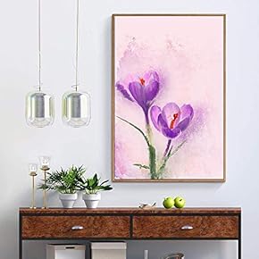 Floating Framed for Living Room Bedroom Vintage Flower...
