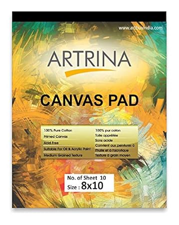 Eascan Art Painting Drawing and Sketch Accessories Artrina Cotton Canvas Painting Pad