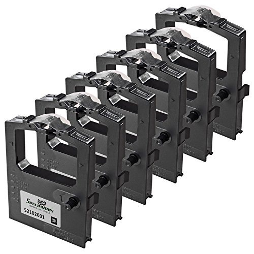 Speedy Inks Compatible Printer Ribbon Cartridge Replacements for Okidata 52102001 (Black, 60-Pack)