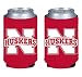 NCAA College 2014 Team Logo Color Can Kaddy Holder Cooler 2-Pack (Nebraska Huskers)