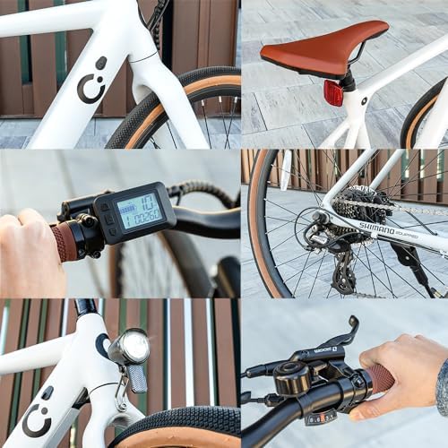 Bicicleta Eléctrica de Ciudad Sprint, 250W, Ruedas de 28", 70 Km de Autonomía, Batería 360 WH, Cambio de 8 Velocidades y Doble Disco de Freno Hidráulico