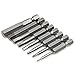 Tonsiki 8pcs 1/4 Inch Hex Shank 50mm Length S2 Steel Inner Hexagon Head Drill Screwdriver Set Bits