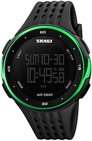 Unisex Fashion Sport Multifunctional Waterproof Digital Clock Backlight Electronic Wrist Watch with personalized birthday christmas gift card