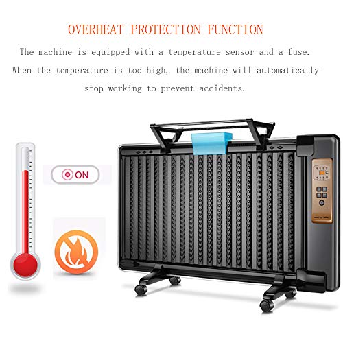 Electric Space Heater, 1800W Oil Filled Radiator Heater with