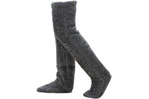 UIVXXUD Over Knee Fuzzy Socks high Plush Stockings Fuzzy Long Leg Warmers Winter Home Fluffy Sleeping Socks