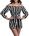 MISS MOLY Rompers and Jumpsuits for Women Long Sleeves Off The Shoulder Jumpsuit Summer Casual Playsuit w Belt Black