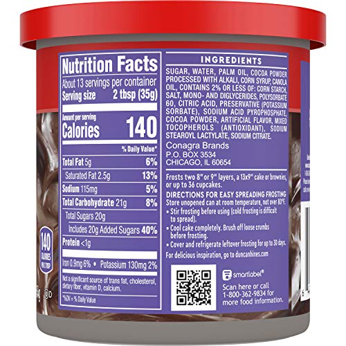 Duncan Hines Dark Chocolate Fudge Frosting Pricepulse