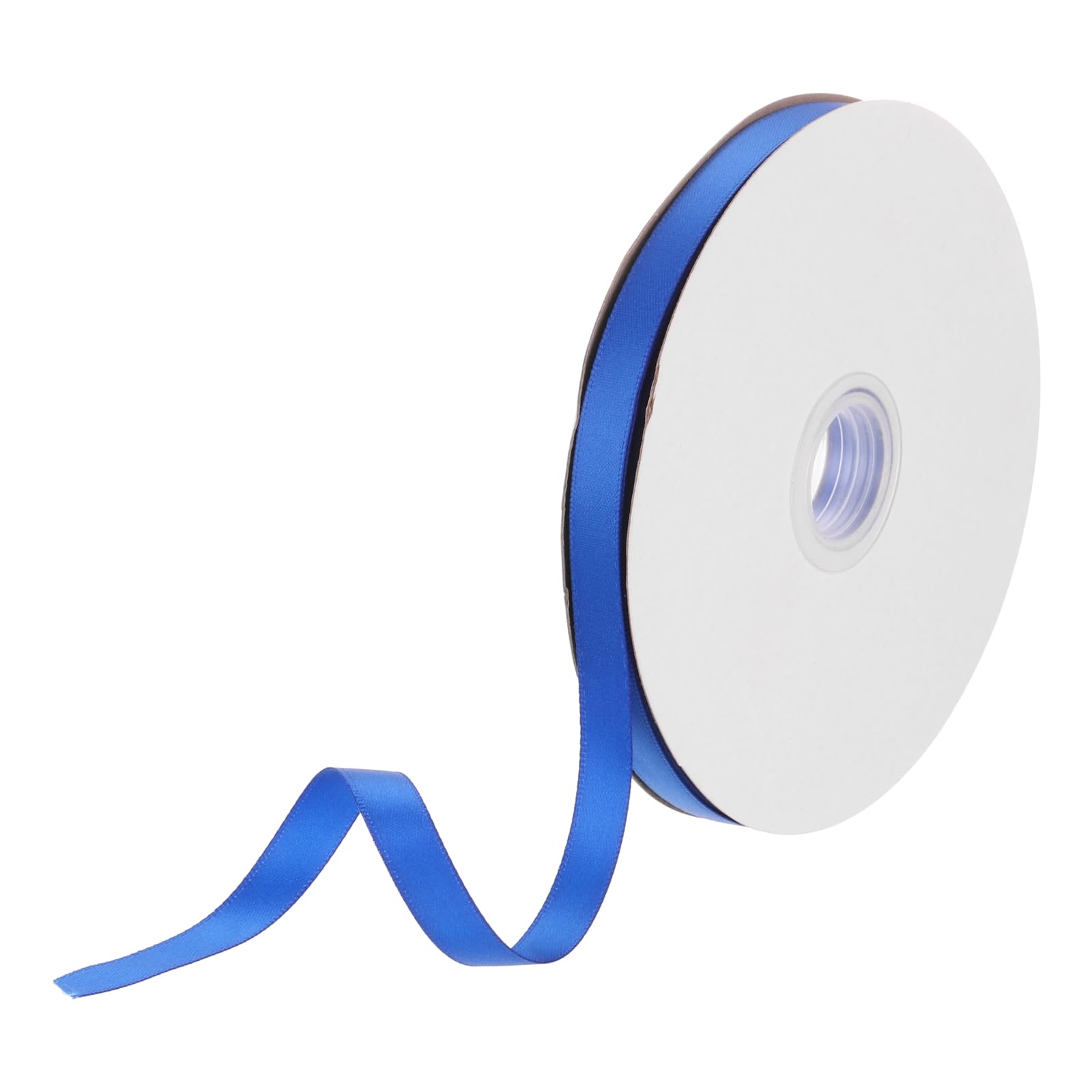 DMiotech 10mm Satin Ribbon 46m/150ft Thin Double Face Fabric Grosgrain Ribbon for Gift Wrapping Floral Hair Flower Bouquet, Blue