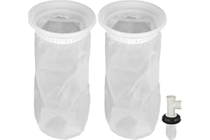 BROUGETME 2 Pcs IBC Nylon Lid Filter Screen IBC Tote Lid Filter for Water Tank Rain Barrel Filter Venting Ton Barrel Plastic Cover Compatible Tank Cap Breather Caps