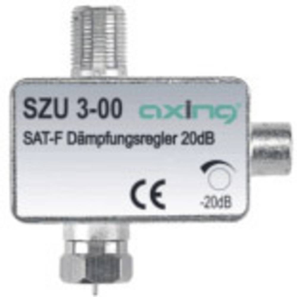 Axing SZU 3-00 adjustable attenuator for Sat with F connectors (20 dB, 0-2400 MHz)