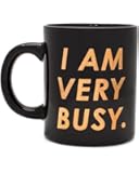 ban.do Hot Stuff Ceramic Mug - I Am Very Busy (Black/Copper)