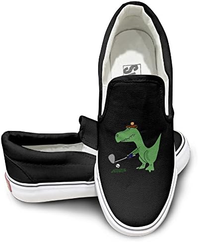 HIPPO Dinosaur Playing Golf Poster Hip Hop Fashion Printed Vulcanization Shoes 40 New Design