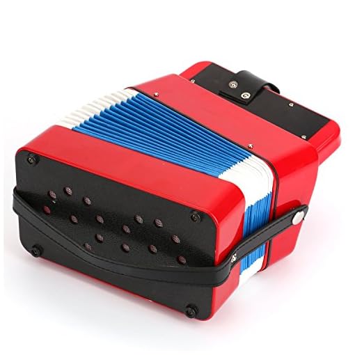 Tosnail Kids Piano Percussion Accordion Musical Toy, Red - Image 5