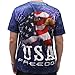 American Flag and Eagle Men's T-Shirt and bracelet