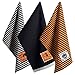 DII Happy Halloween Dishtowel Collection Embellished Cotton Kitchen Hand Towel Set, 18x28, Happy Haunting, 3 Count