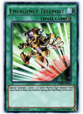 Yu-Gi-Oh! - Emergency Teleport (HSRD-EN054) - High-Speed Riders - 1st Edition - Ultra Rare