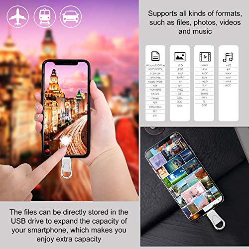 USB Type C Flash Drive, KEXIN Metal USB 3.0 Dual Drive 64GB High Speed Waterproof Mini USB 3.0 Memory Stick 64 GB Thumb Drive Jump Drives Zip Drive for New MacBook, PC, Type C Phones, Silver - Thumbnail 7