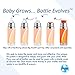 Pura Sport Mini 9oz/260ml Insulated Bottle w/Sleeve & Silicone Big Mouth Sport Top - Stainless Steel, Warm & Cold, Leak-Proof & Spill-Proof for Kids, Toddlers, Preschoolers - Orange