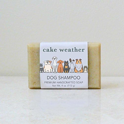 cake weather Natural DOG SHAMPOO Conditioning Soap Bar, Made in USA (Two 4 oz. bars)