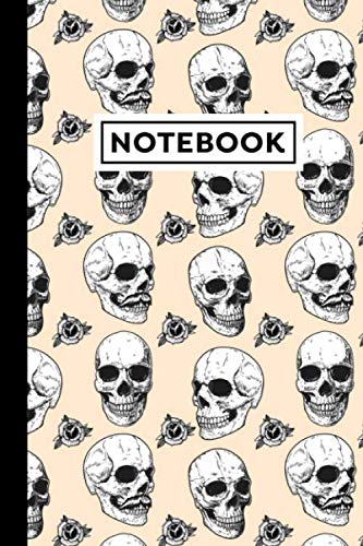 Notebook: Skulls Journal - Skulls Themed Gift For Skull Lovers And People Who Like Skulls - Skulls Notebook - 6 x 9 Inches - 120 Blank Lined Pages With Skulls Themed Borders