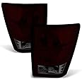 ACANII - For Blk Tinted 2007-2010 Jeep Grand Cherokee Tail Lights Brake Lamps Aftermarket Set
