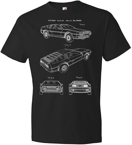 pink delorean t shirt