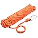 Magnet Fishing Rope with Hooks- All Purpose Nylon High Strengte Cord Rope - 65 Feet - Diameter 6mm/8mm - Approximately 1/4